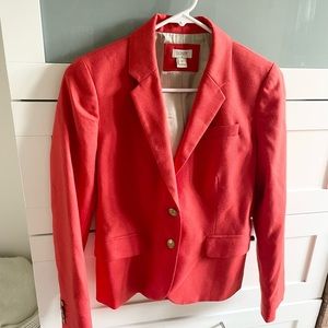 J Crew Coral Blazer 0